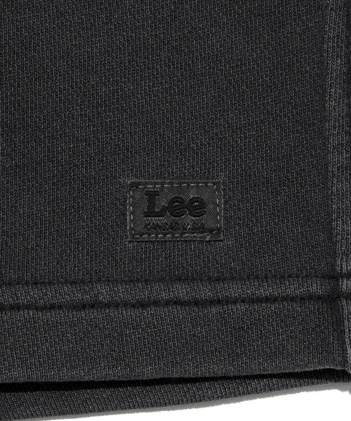 리(LEE) 레이블 다잉 스웻 쇼츠 피그먼트 챠콜