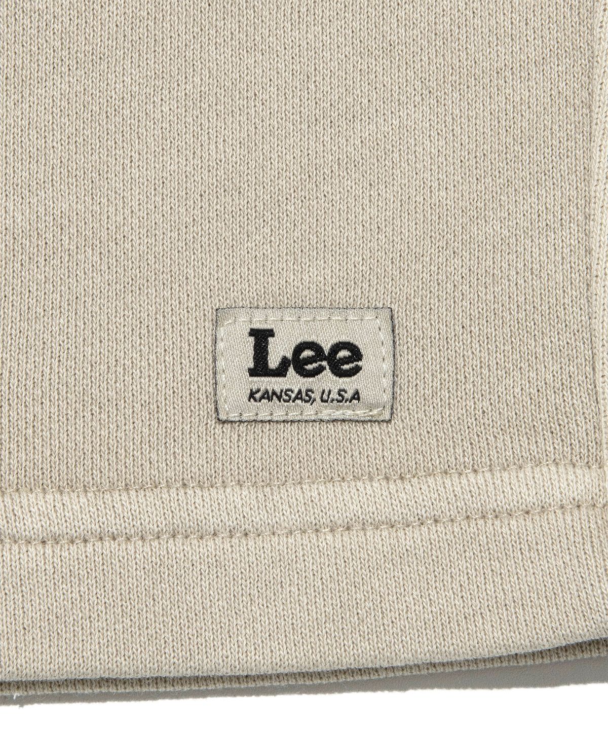리(LEE) 레이블 다잉 스웻 쇼츠 피그먼트 그레이