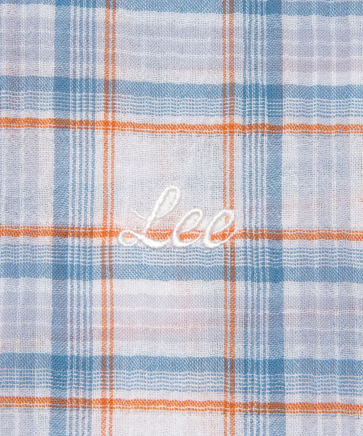 리(LEE) 우먼 홀리데이 체크 셔츠 블루