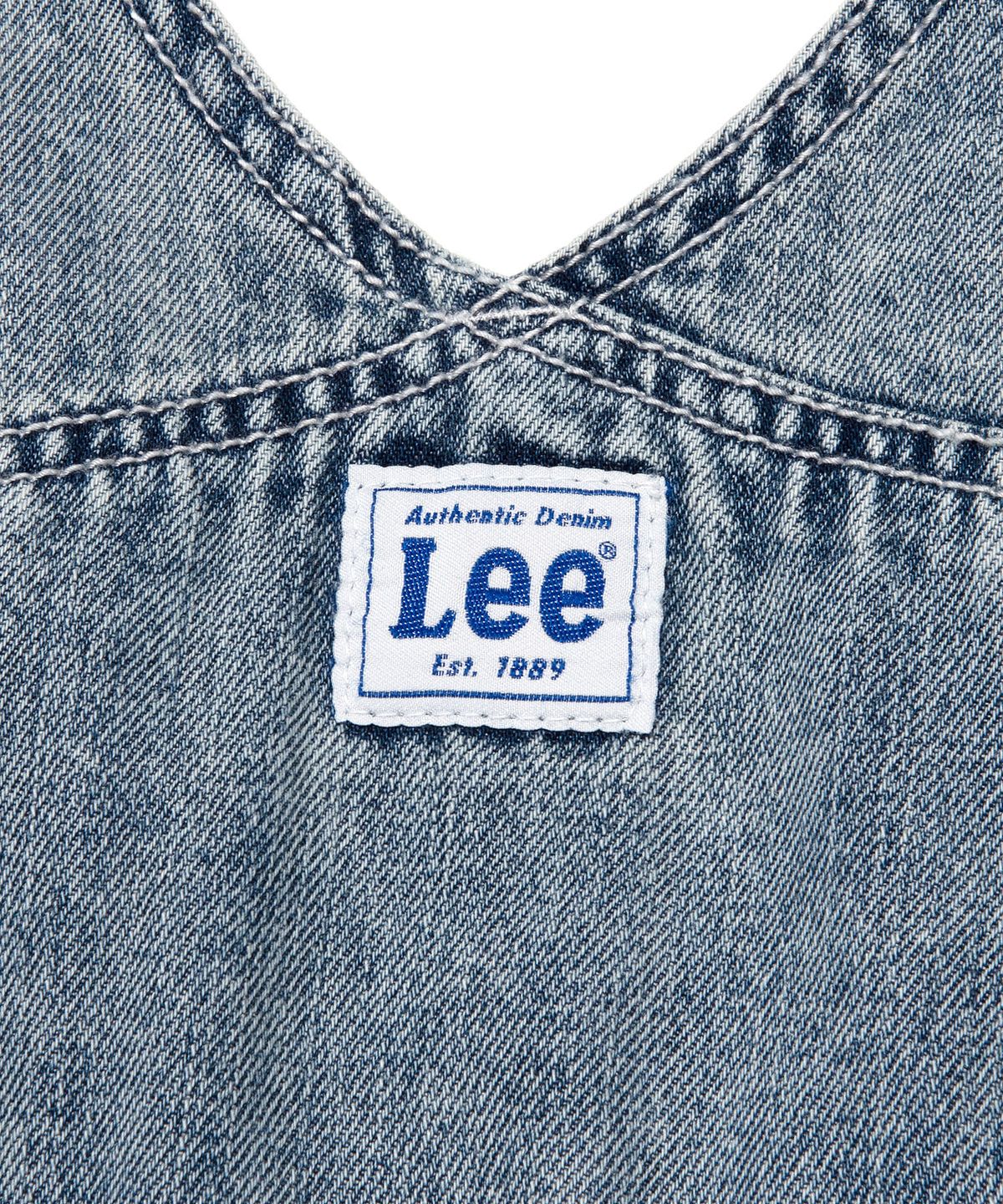 리(LEE) 우먼 데님 오버롤 스커트 인디고 미듐