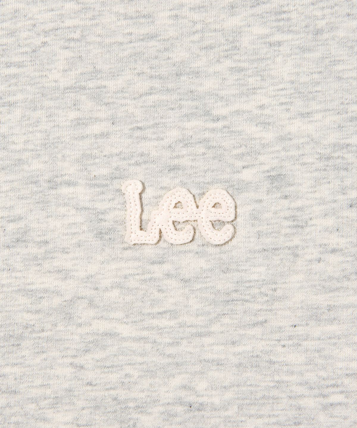 리(LEE) 펠트 트위치 로고 반팔 맨투맨 오트밀