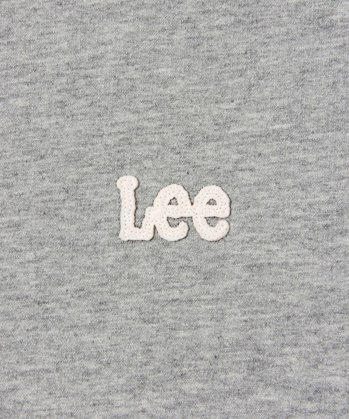 리(LEE) 펠트 트위치 로고 반팔 맨투맨 그레이