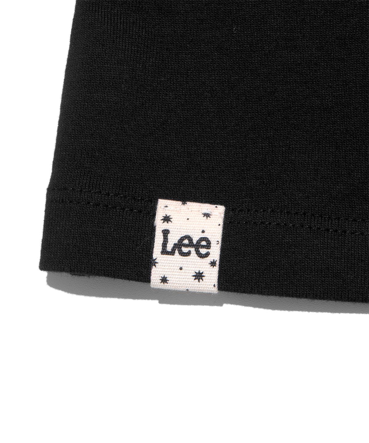 리(LEE) 우먼 버튼업 헨리넥 3/4 티셔츠 블랙