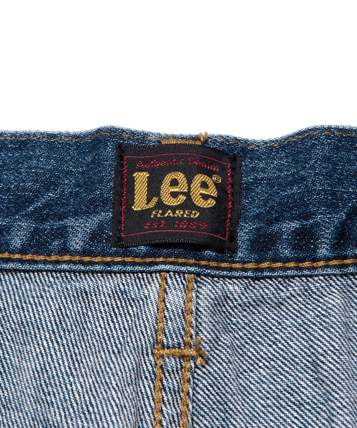 리(LEE) 플레어핏 데미지 데님 팬츠 인디고 미듐