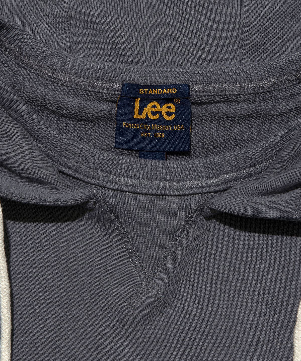 리(LEE) 빈티지 스포티 후드 챠콜