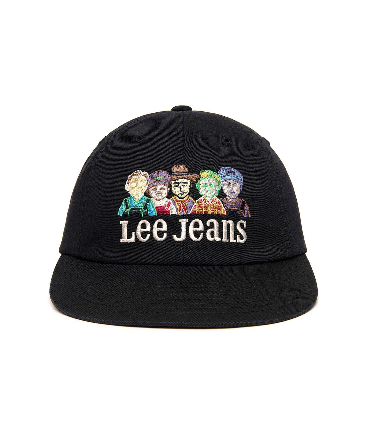 리(LEE) 패밀리 그래픽 코튼 볼캡 블랙