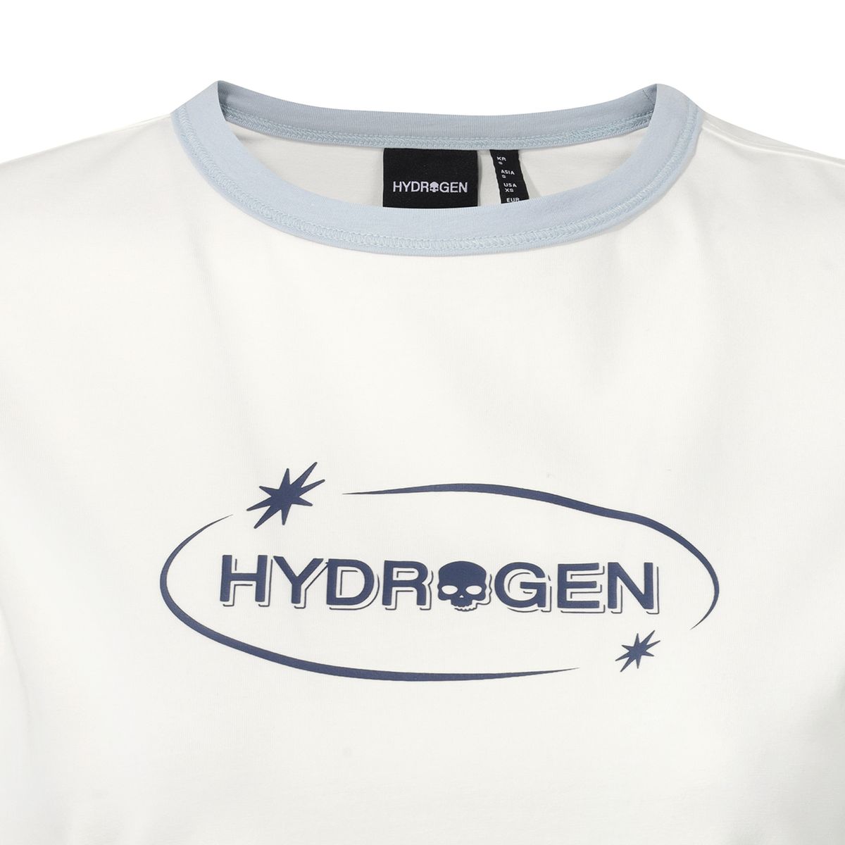 하이드로겐(HYDROGEN) 여성 레트로 배색 티셔츠
