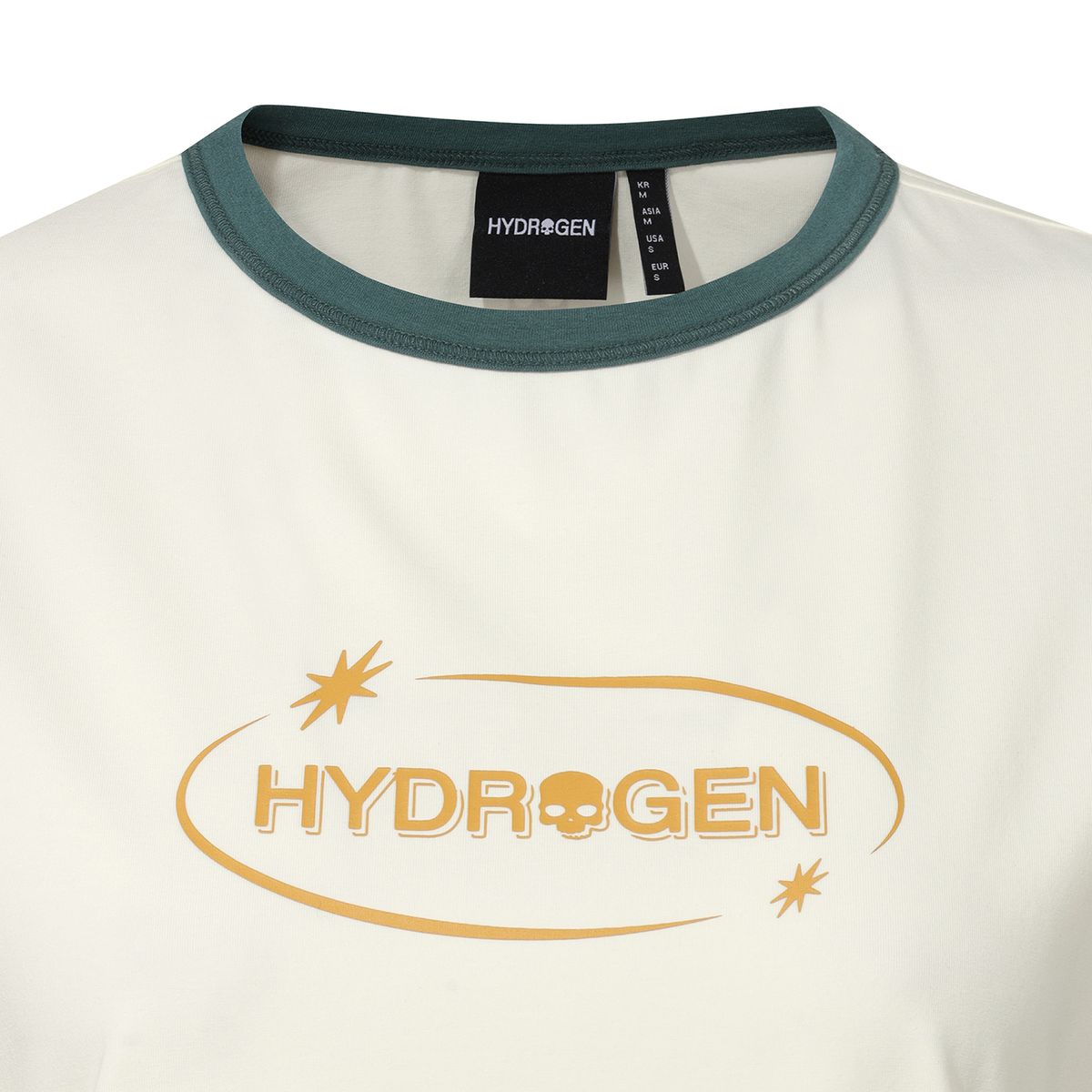 하이드로겐(HYDROGEN) 여성 레트로 배색 티셔츠