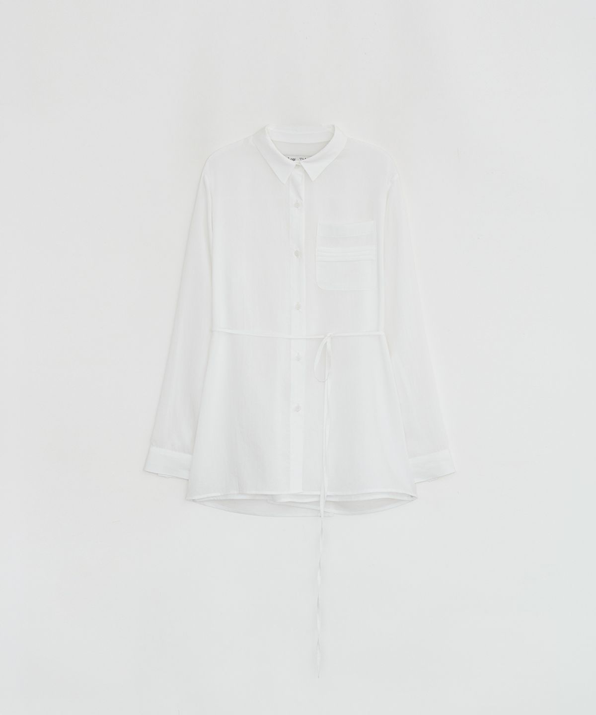 로우타이드(LOW TIDE) LAYERED WRAP SHIRT [WHITE]