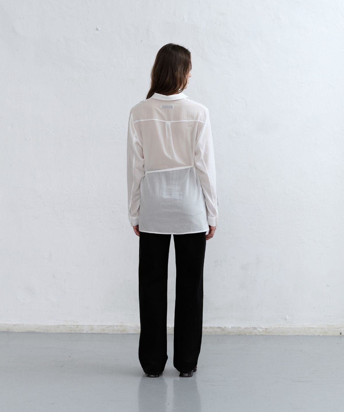 로우타이드(LOW TIDE) LAYERED WRAP SHIRT [WHITE]