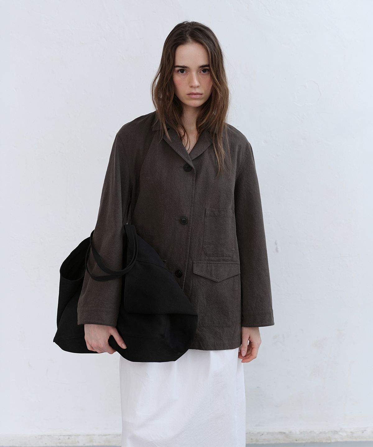 로우타이드(LOW TIDE) FRENCH WORK JACKET [CHARCOAL]
