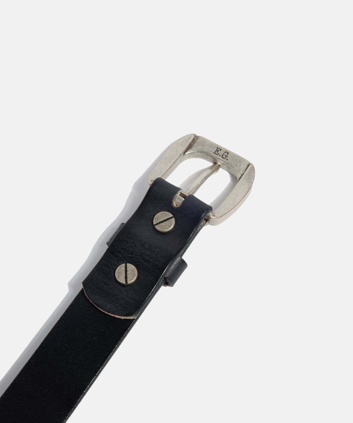 에스피오나지(ESPIONAGE) Eagle Buckle Western Belt Black