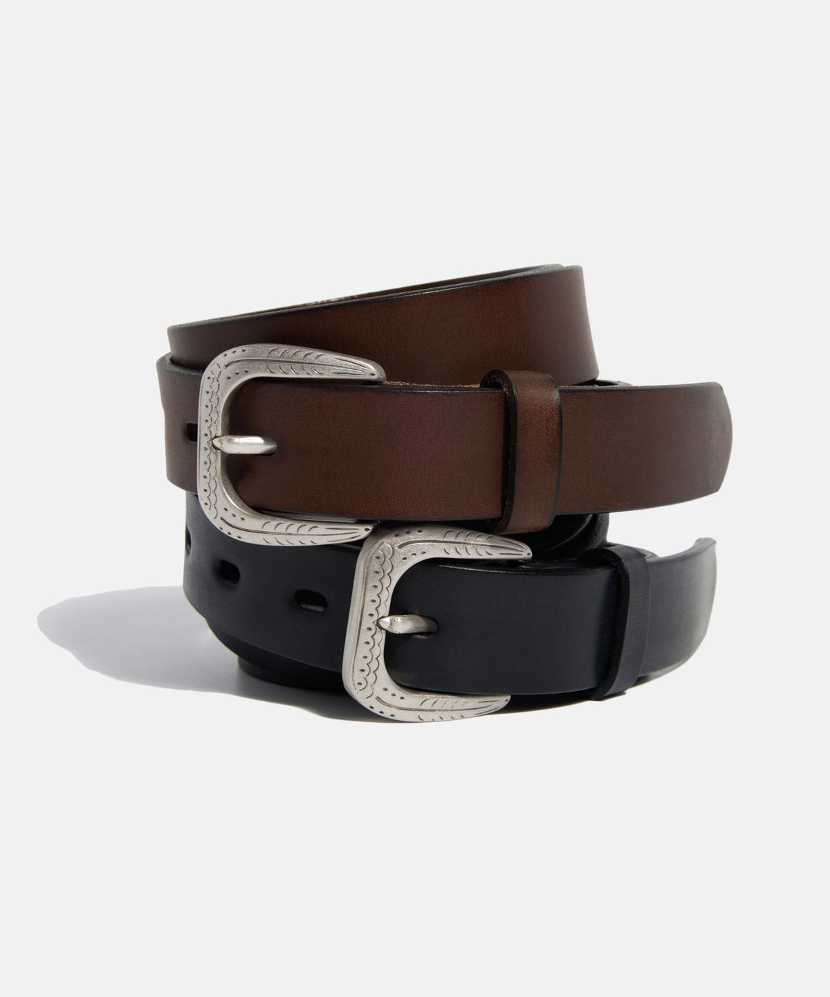 에스피오나지(ESPIONAGE) Eagle Buckle Western Belt Brown