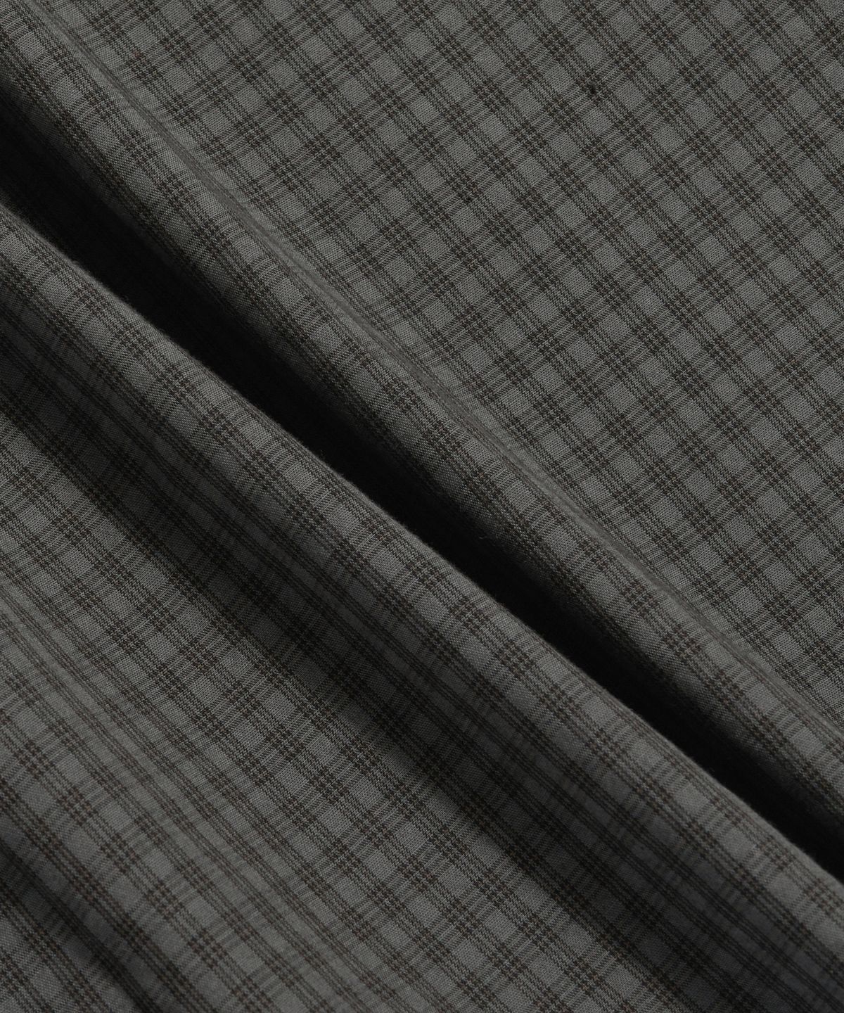 에스피오나지(ESPIONAGE) Overdyed Check 2 Pocket Shirt Black