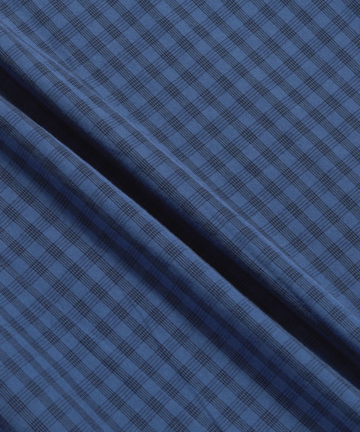 에스피오나지(ESPIONAGE) Overdyed Check 2 Pocket Shirt Blue