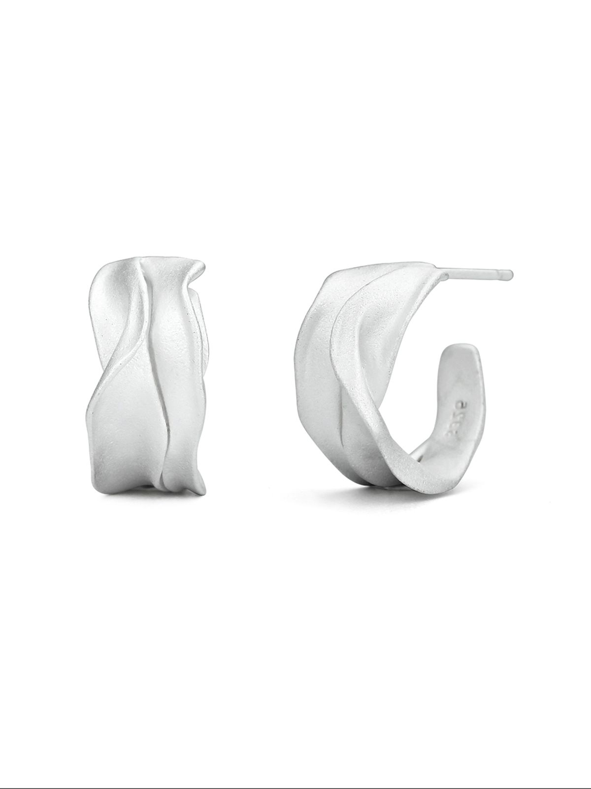 이너프(ENUFF) (silver 925) Petal textured earring