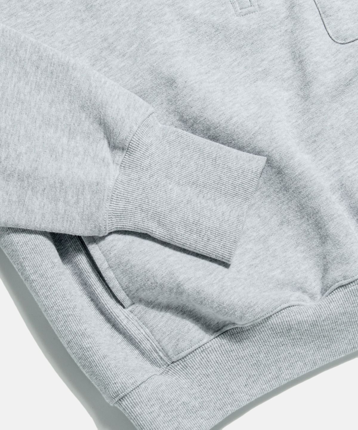 에스피오나지(ESPIONAGE) Retro Half Zip Sweatshirt Grey