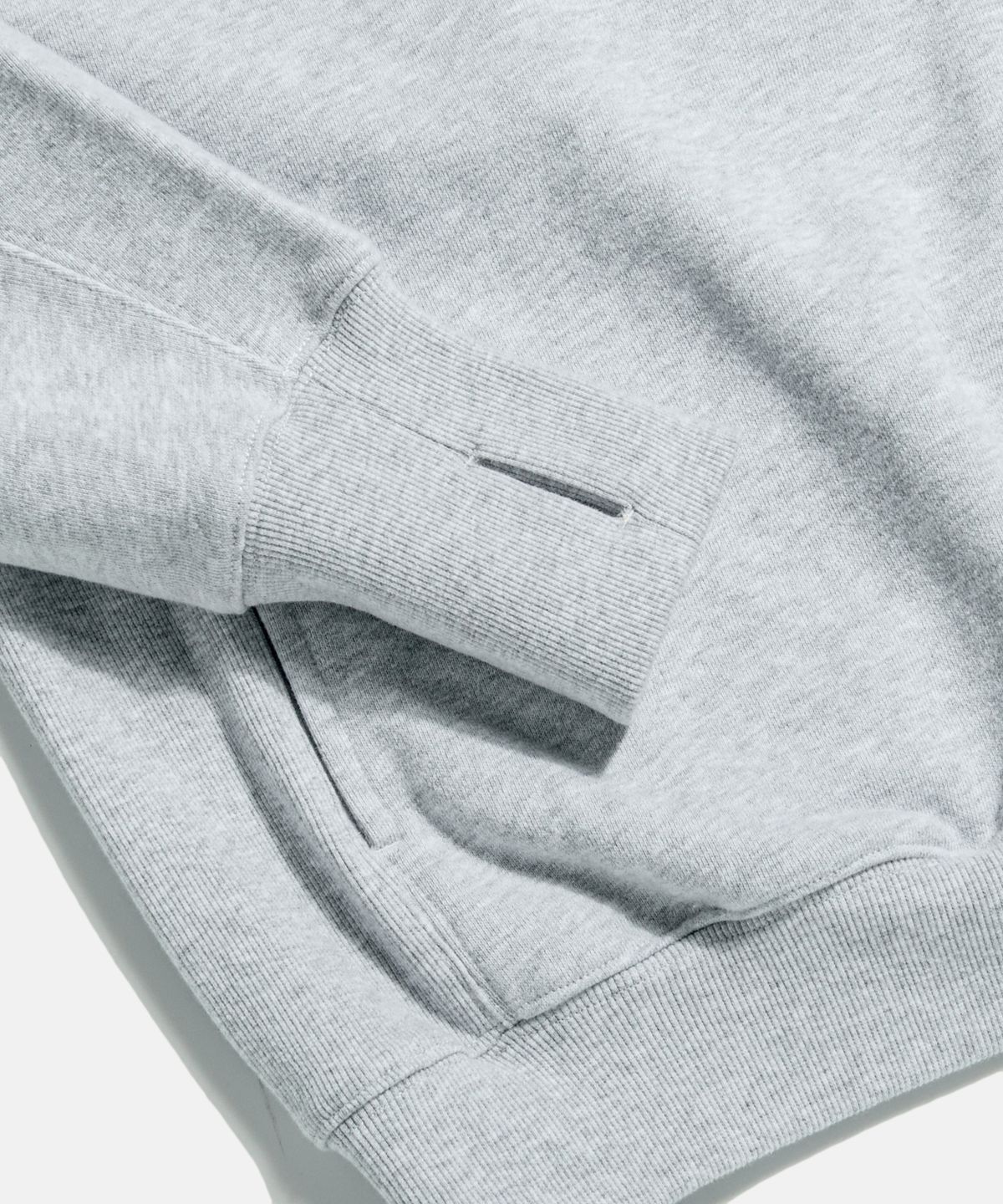 에스피오나지(ESPIONAGE) Retro Half Zip Sweatshirt Grey
