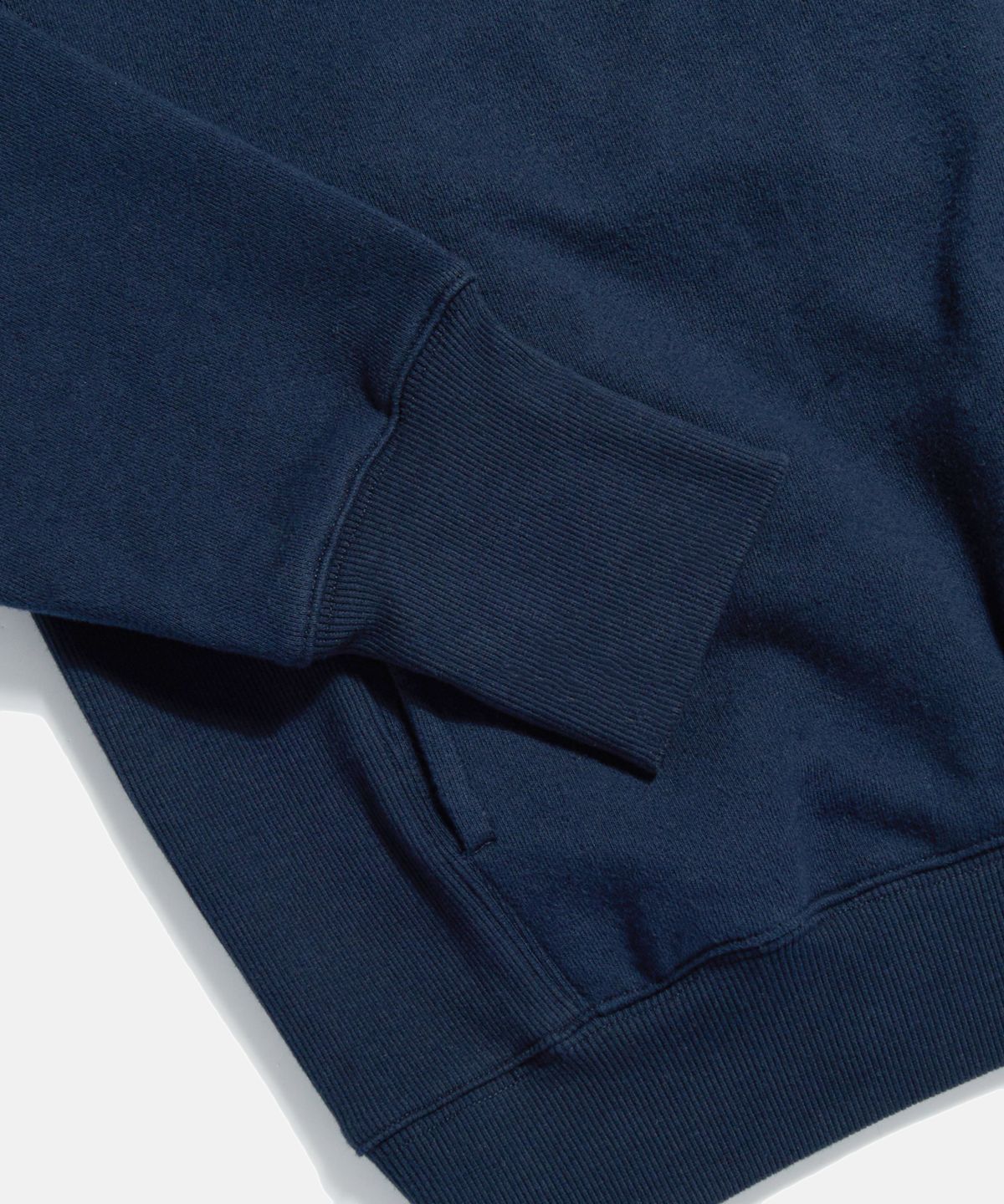 에스피오나지(ESPIONAGE) Retro Half Zip Sweat Hoodie Navy