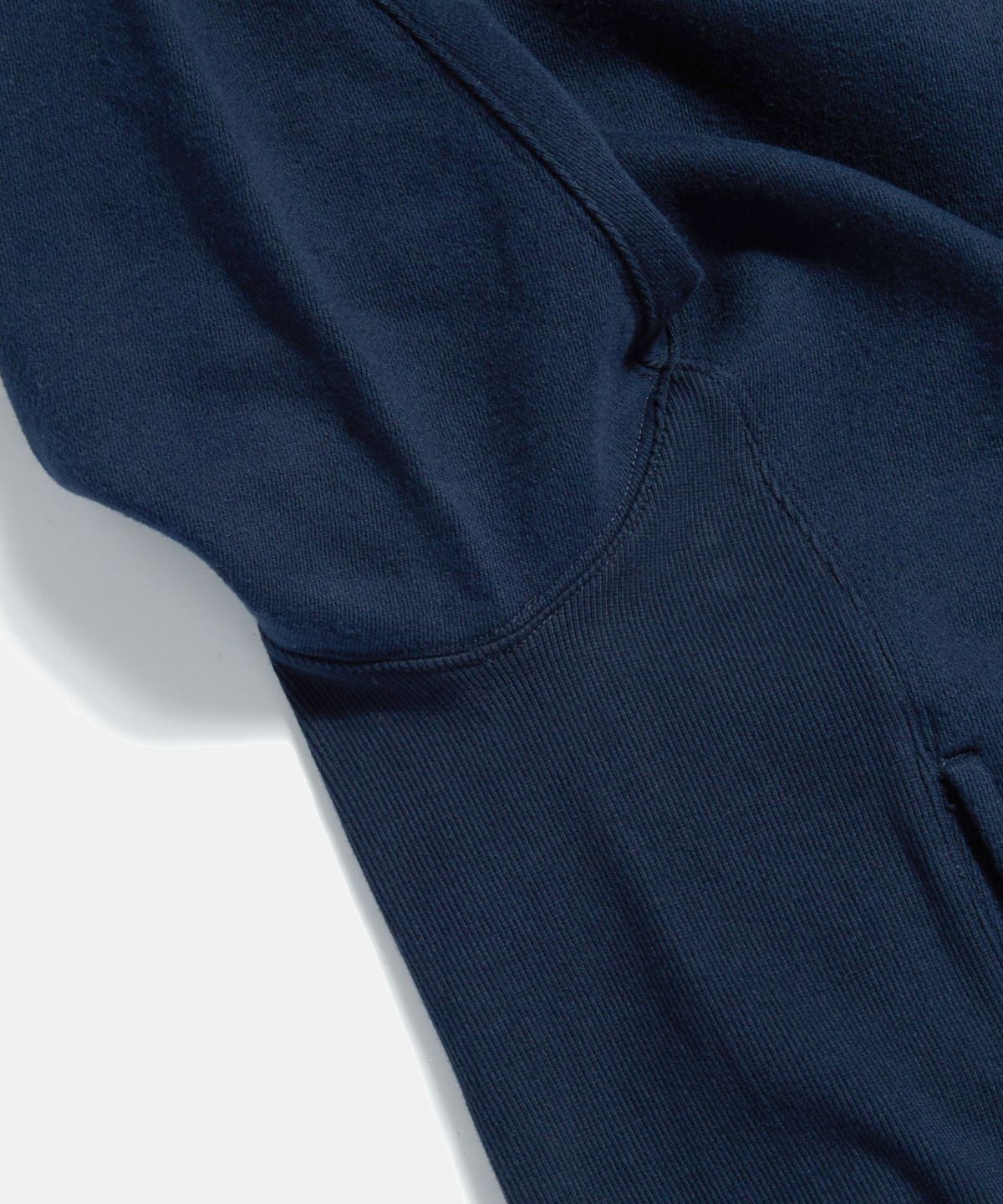 에스피오나지(ESPIONAGE) Retro Half Zip Sweat Hoodie Navy