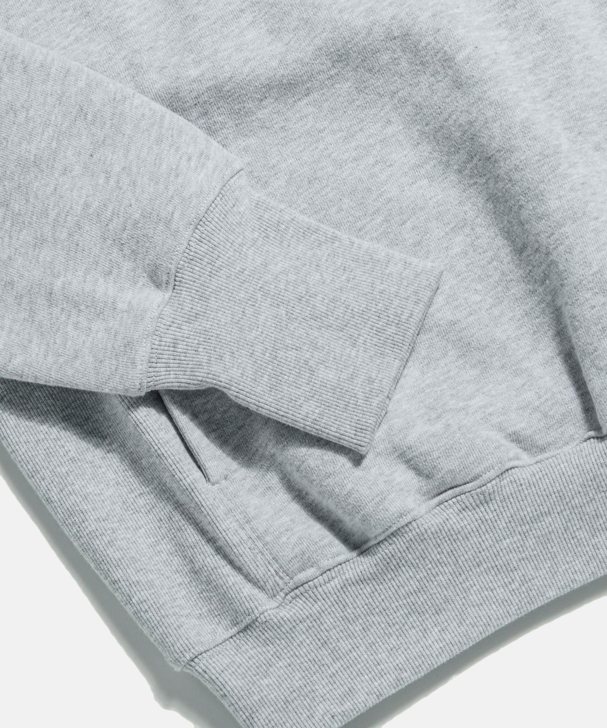 에스피오나지(ESPIONAGE) Retro Half Zip Sweat Hoodie Grey