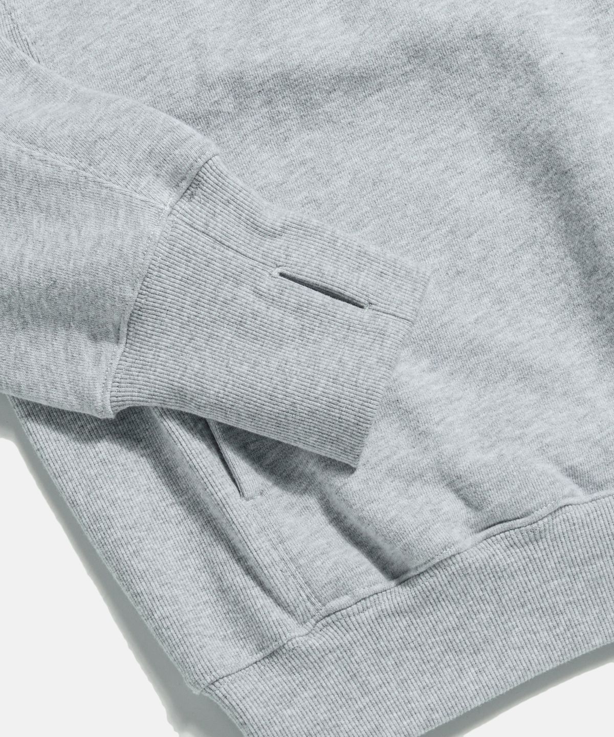 에스피오나지(ESPIONAGE) Retro Half Zip Sweat Hoodie Grey