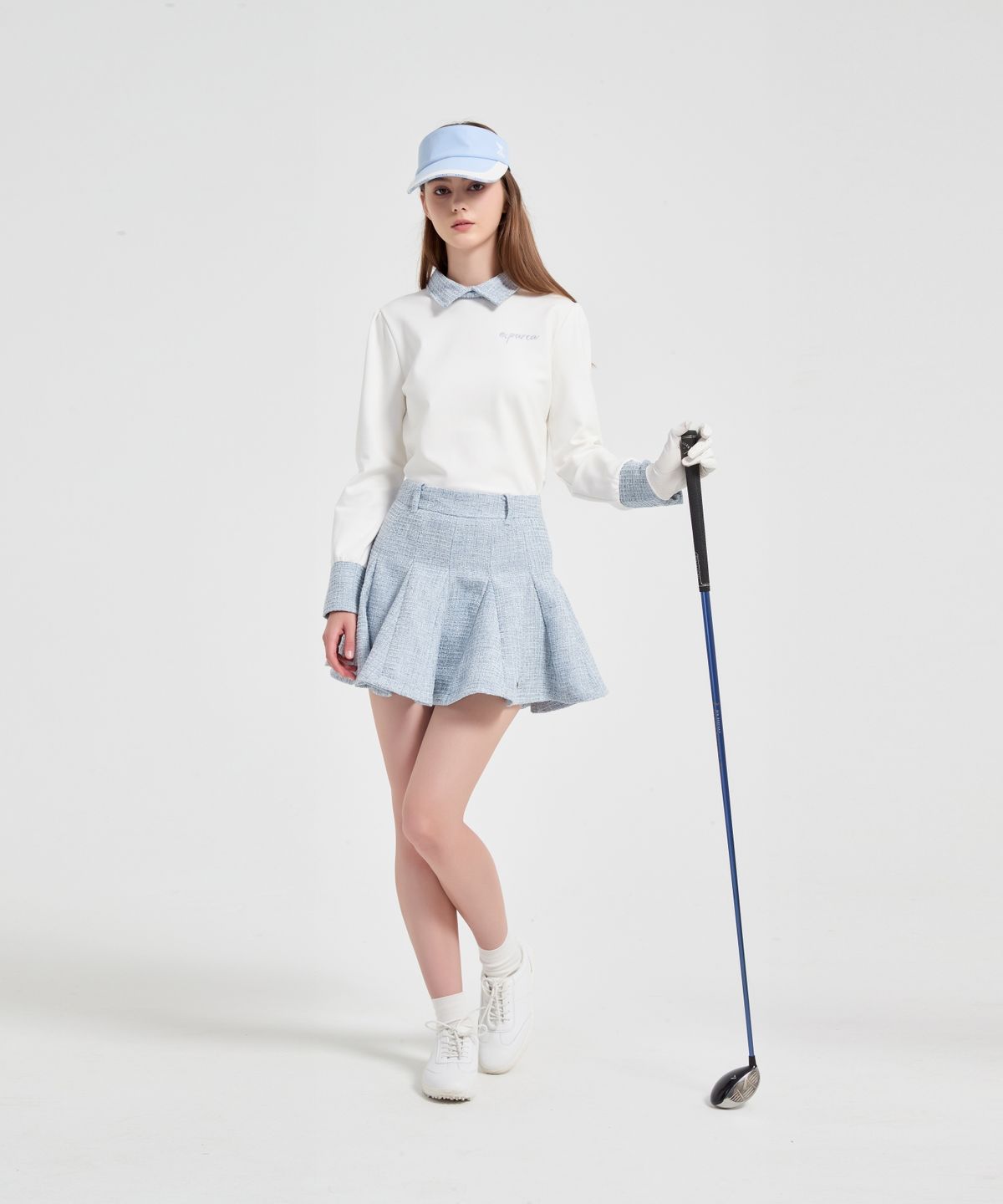 이파르카(E.PARCA) 세라픽 트위드 롱슬리브 셔츠