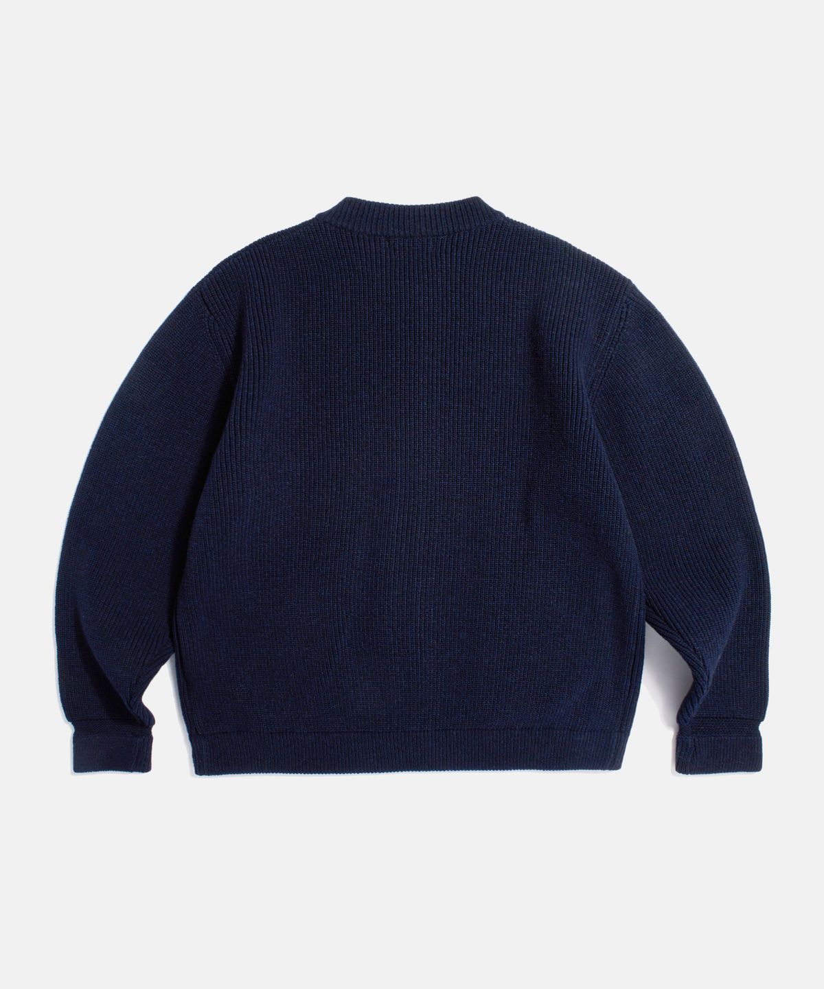 에스피오나지(ESPIONAGE) Miller Heavyweight Zip Knit Jacket Navy
