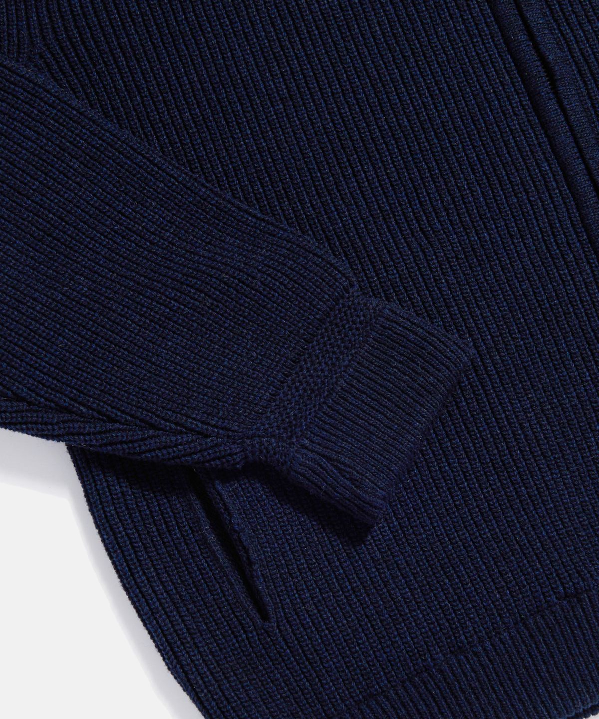 에스피오나지(ESPIONAGE) Miller Heavyweight Zip Knit Jacket Navy