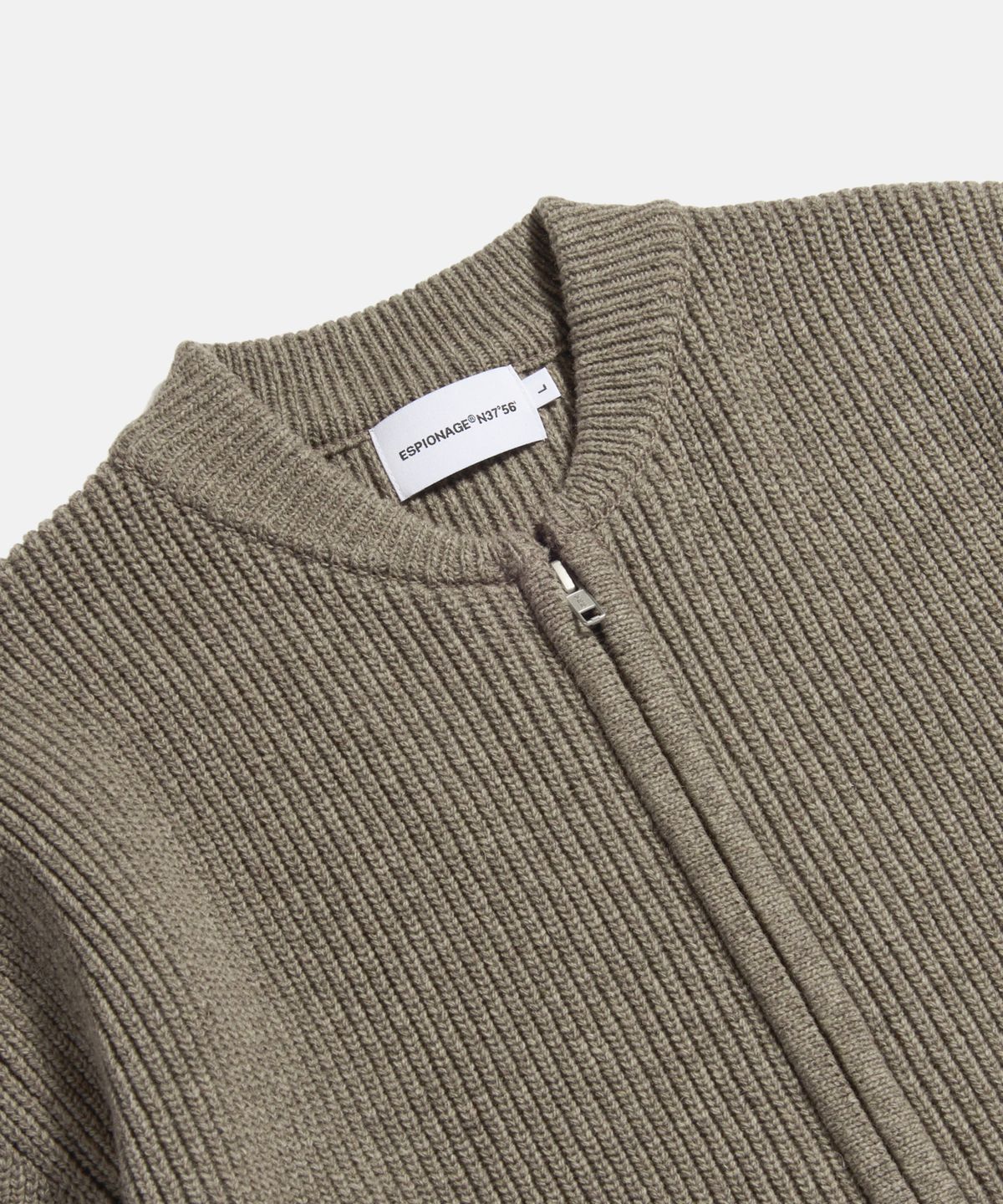 에스피오나지(ESPIONAGE) Miller Heavyweight Zip Knit Jacket Dust