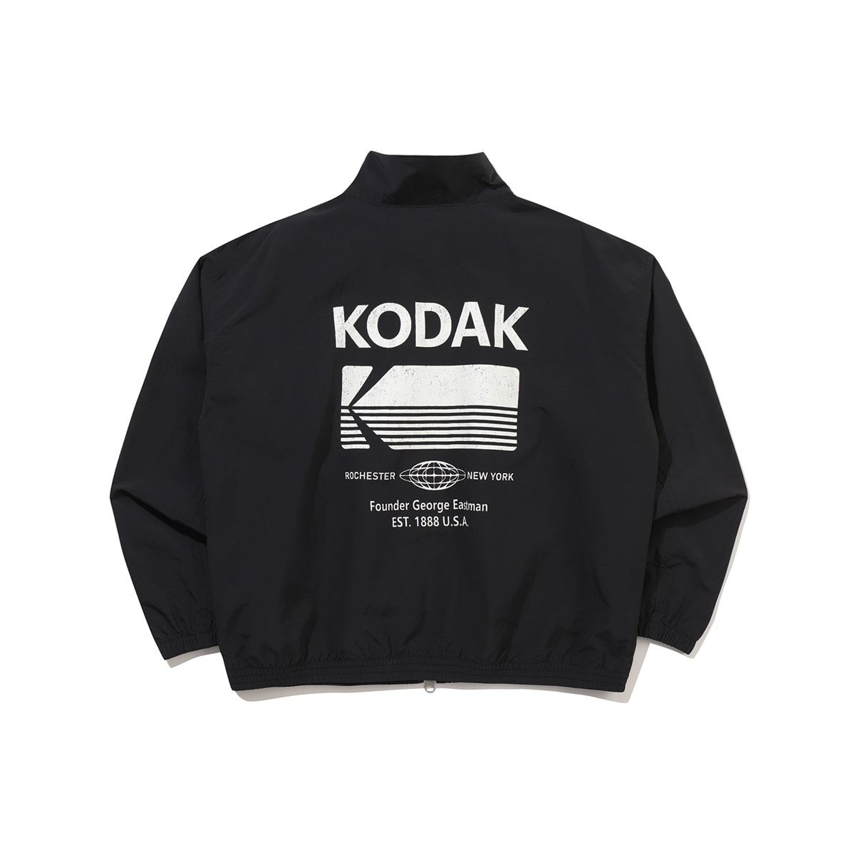 코닥(KODAK) 에센셜 빅로고 스탠넥 자켓 BLACK