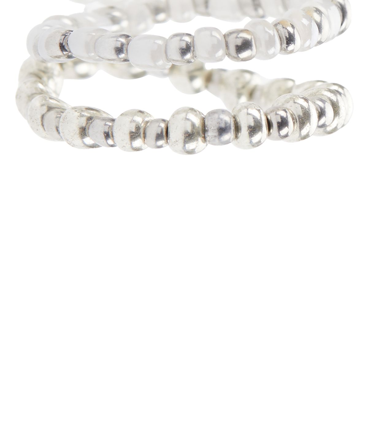 러브이즈트루(LUVISTRUE) EL CROSS ROSE LAYERED RING(IVORY)