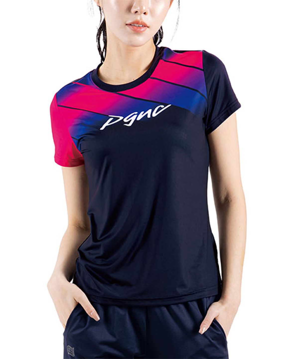 패기앤코(PEGGYNCO) 드라이 핏 스포츠웨어 숏 슬리브 4246