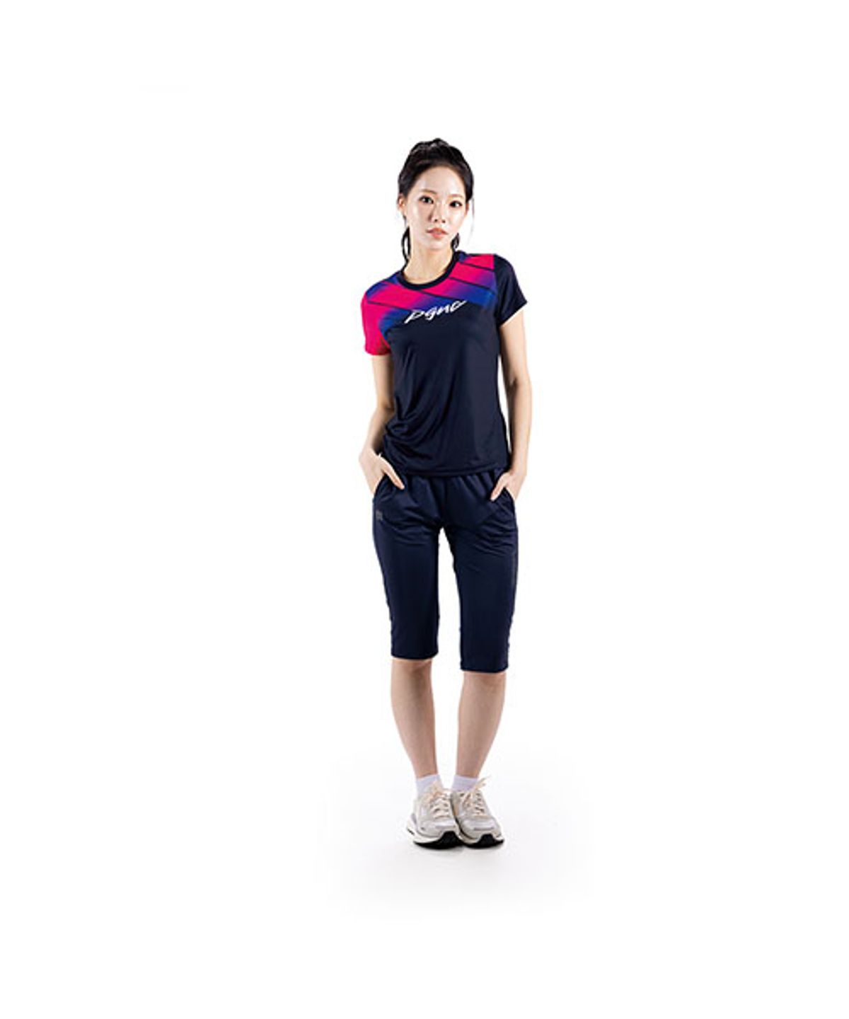 패기앤코(PEGGYNCO) 드라이 핏 스포츠웨어 숏 슬리브 4246