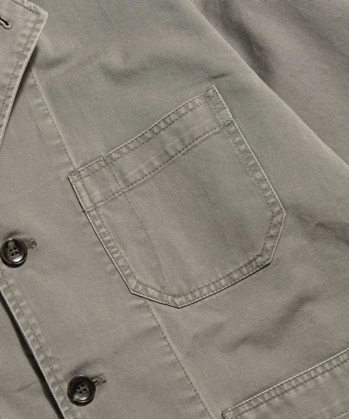 에스피오나지(ESPIONAGE) Cotton Notched Jacket Dark Beige