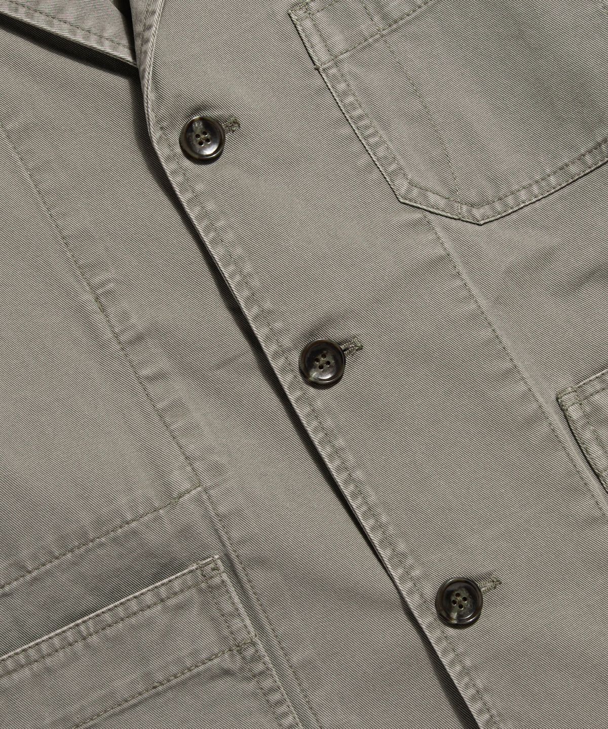 에스피오나지(ESPIONAGE) Cotton Notched Jacket Dark Beige