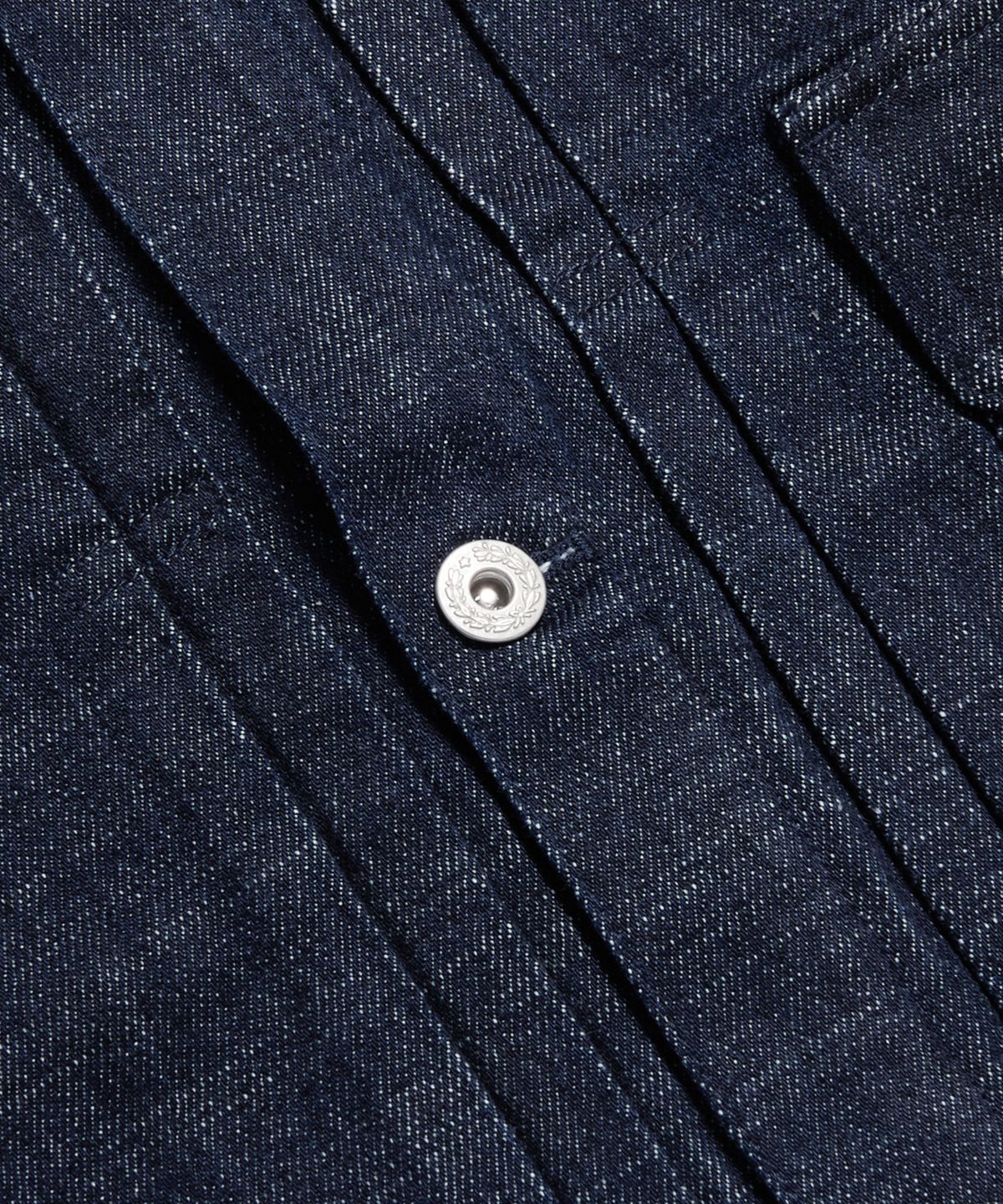 에스피오나지(ESPIONAGE) (JPN Fabric)Type 1 Kaihara Denim Trucker Jacket Dark Indigo