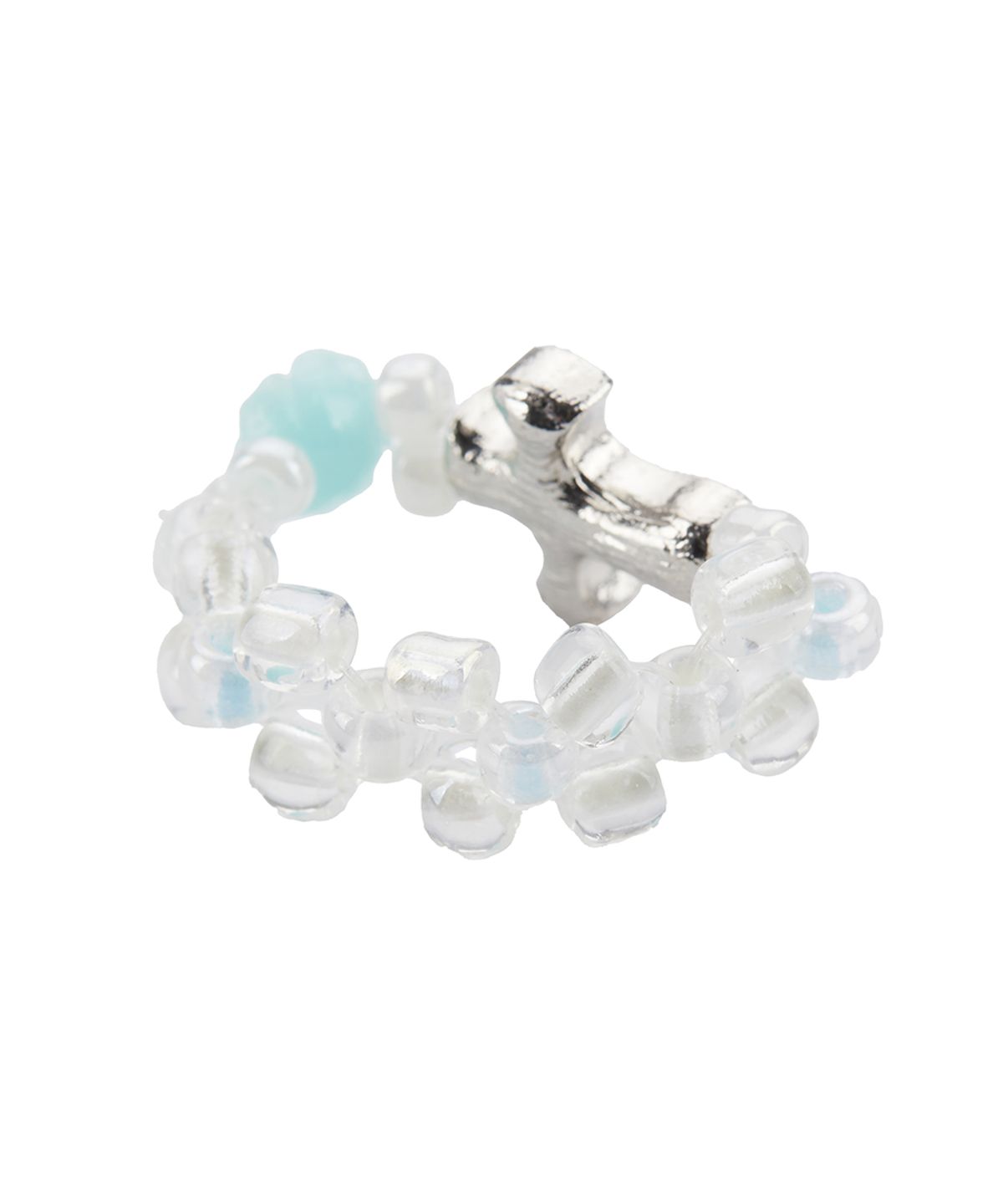 러브이즈트루(LUVISTRUE) EL CUBIC CROSS RING(MINT)