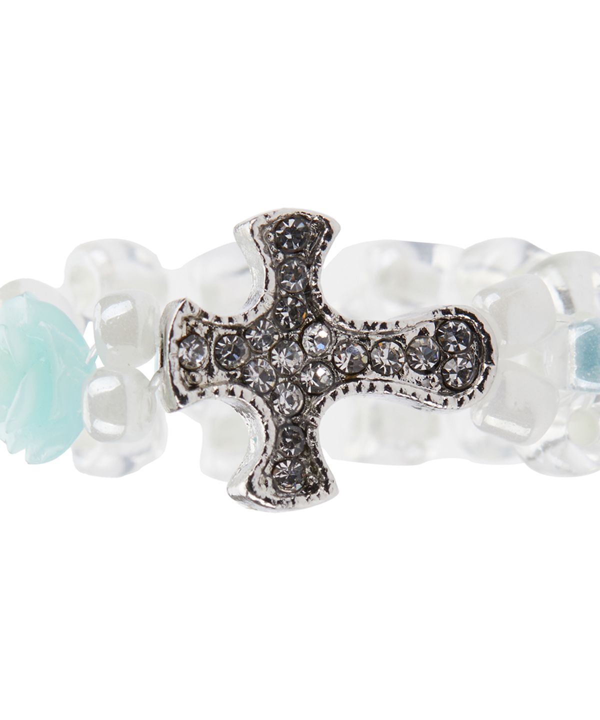 러브이즈트루(LUVISTRUE) EL CUBIC CROSS RING(MINT)