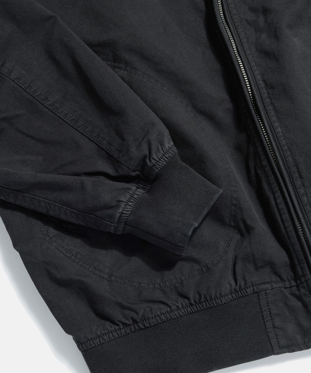 에스피오나지(ESPIONAGE) Zip Front Deck Jacket Black