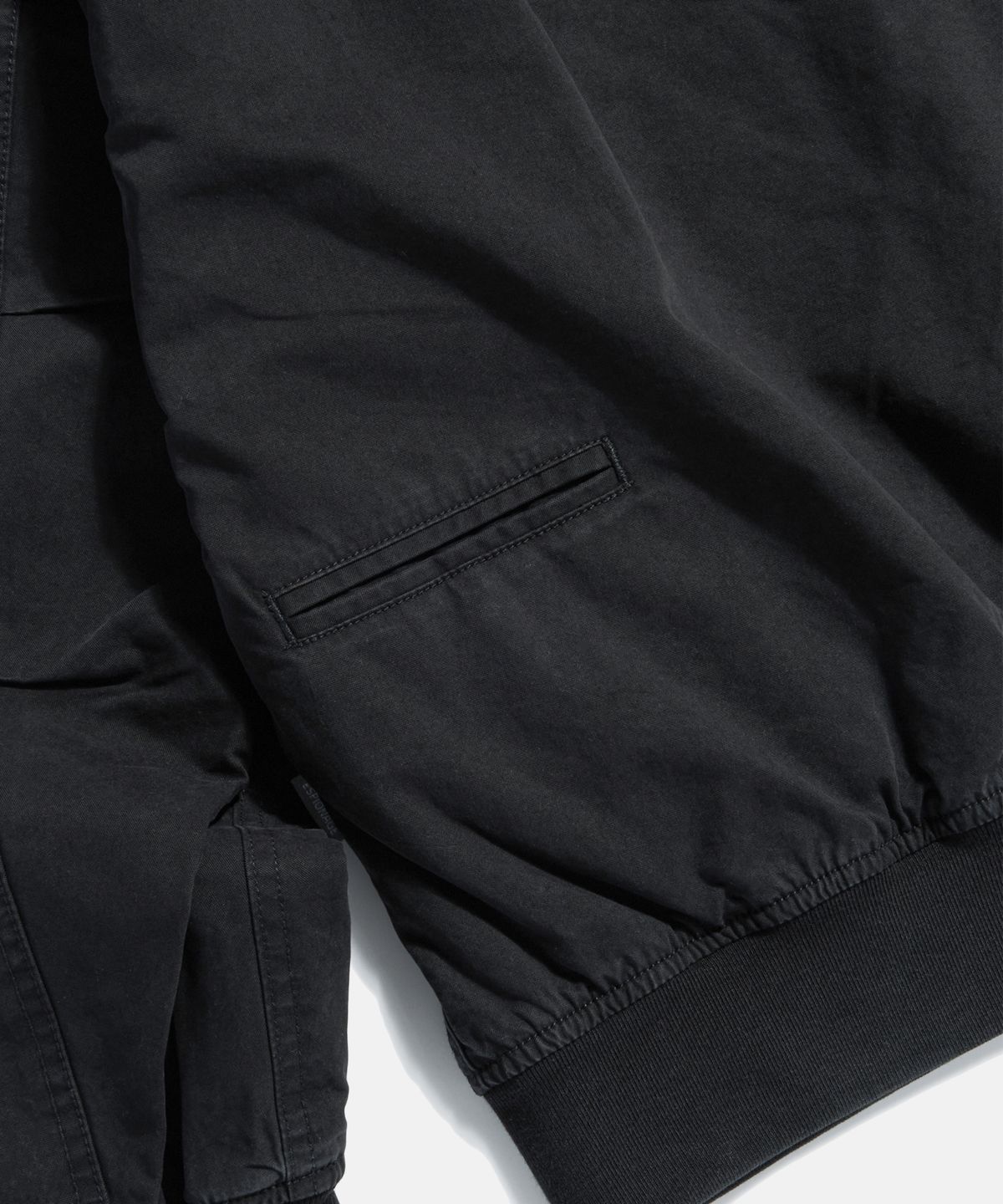 에스피오나지(ESPIONAGE) Zip Front Deck Jacket Black