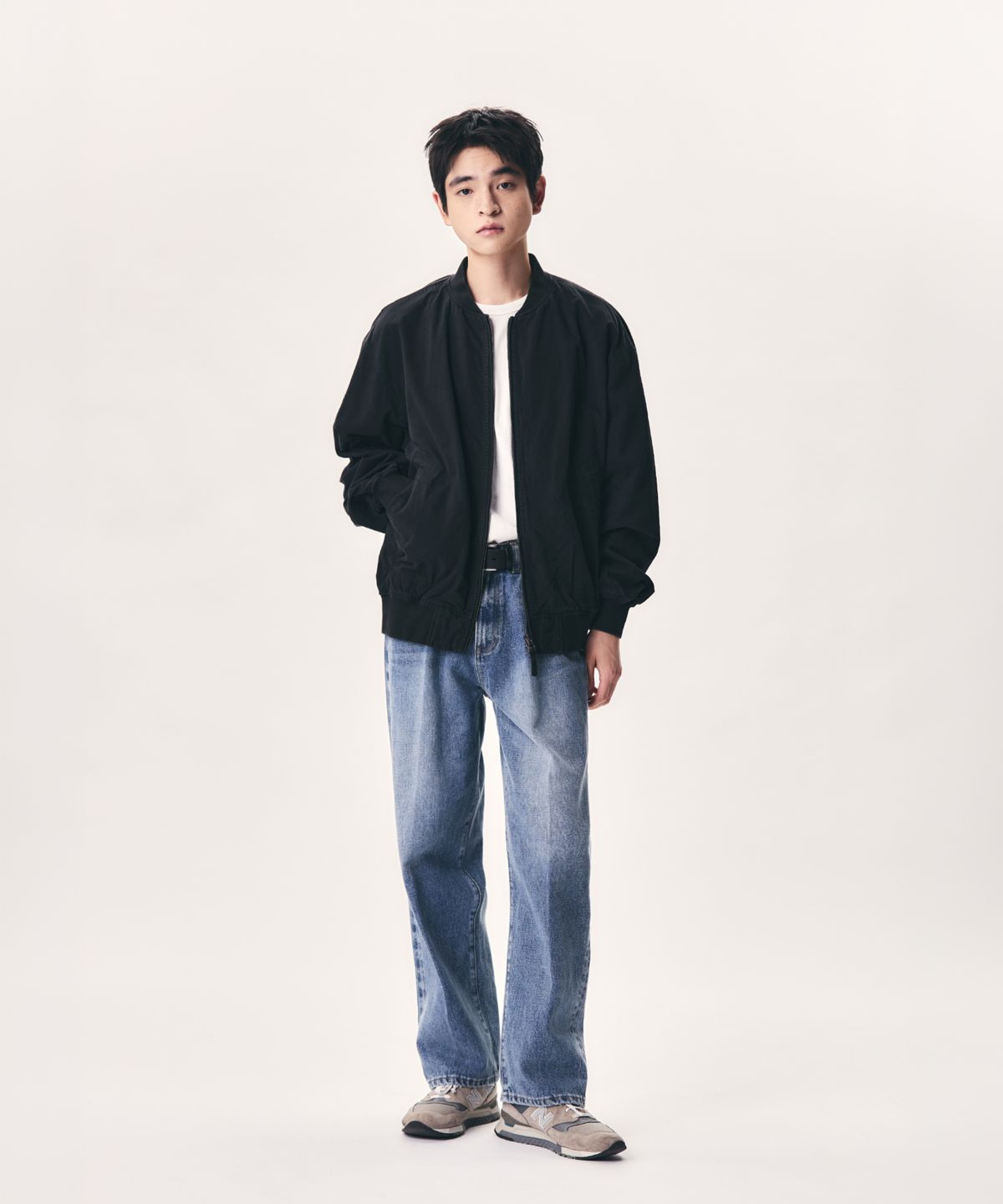에스피오나지(ESPIONAGE) Zip Front Deck Jacket Black