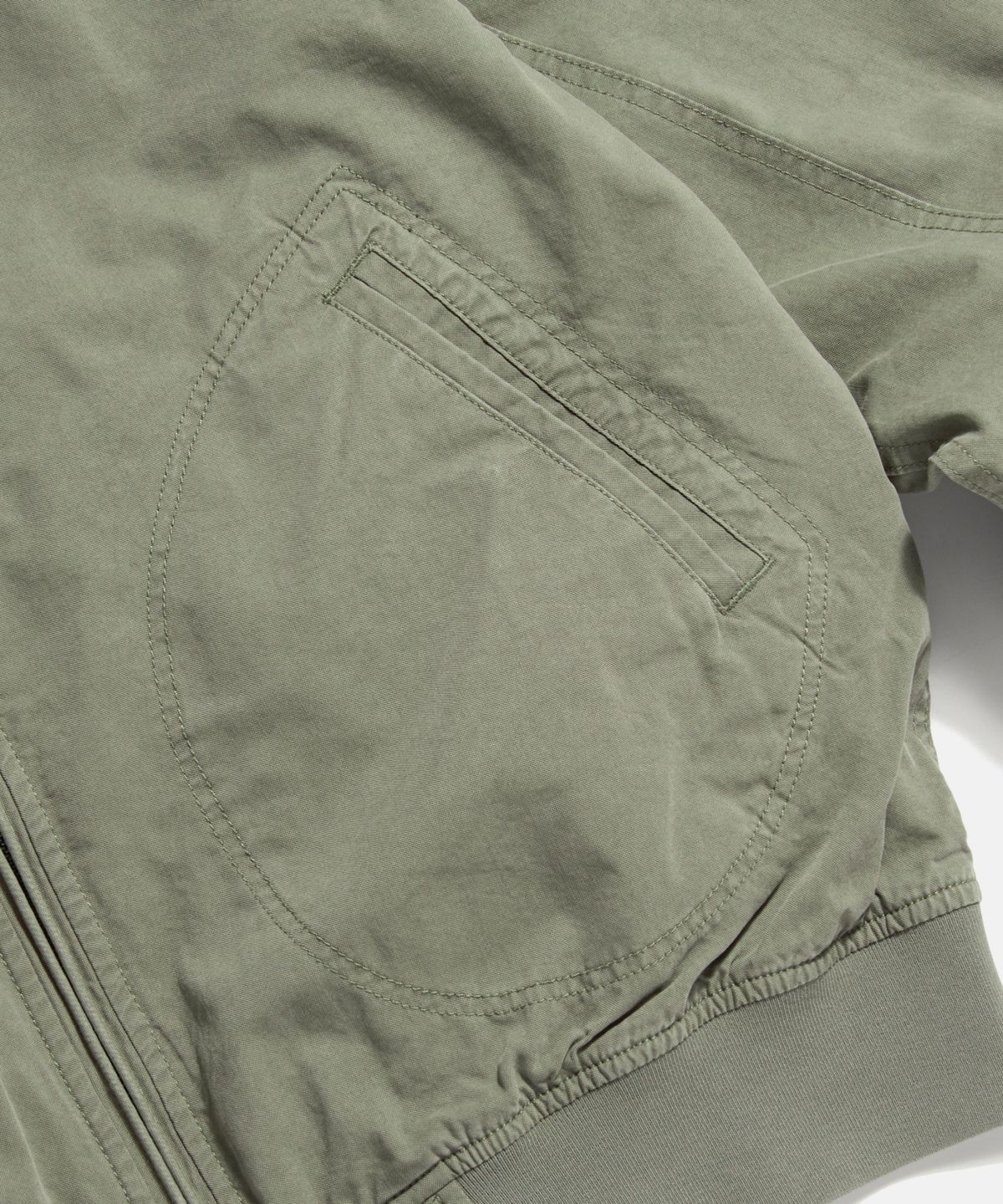 에스피오나지(ESPIONAGE) Zip Front Deck Jacket Olive