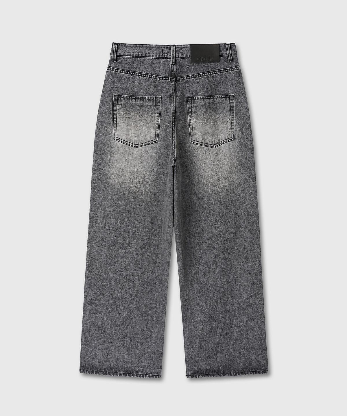다이브인 우먼(DIVEIN WOMEN) W LOOSED WIDE DENIM PANTS (WASHED BLACK)