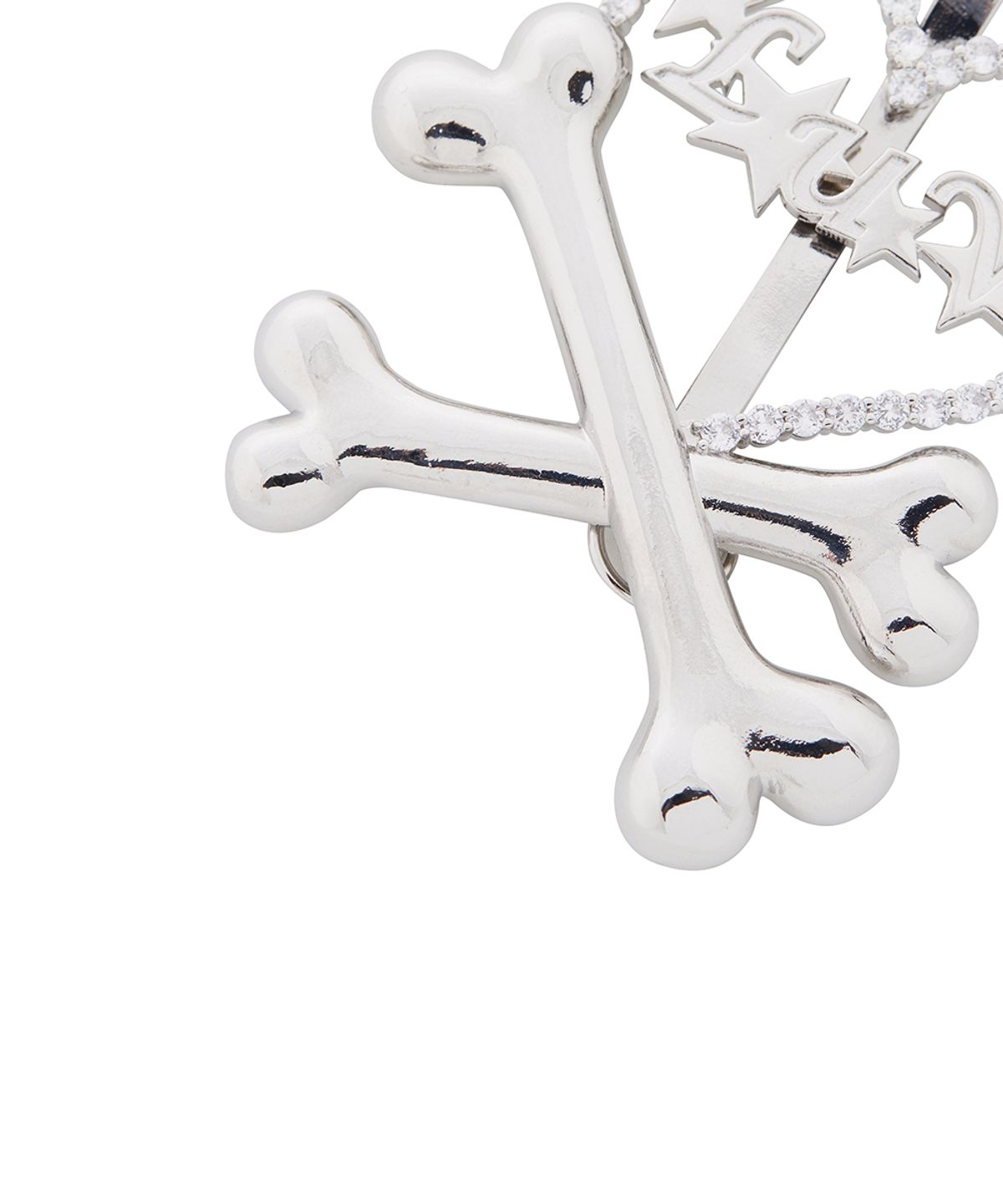 러브이즈트루(LUVISTRUE) EL HEART BONE PIN(SILVER)
