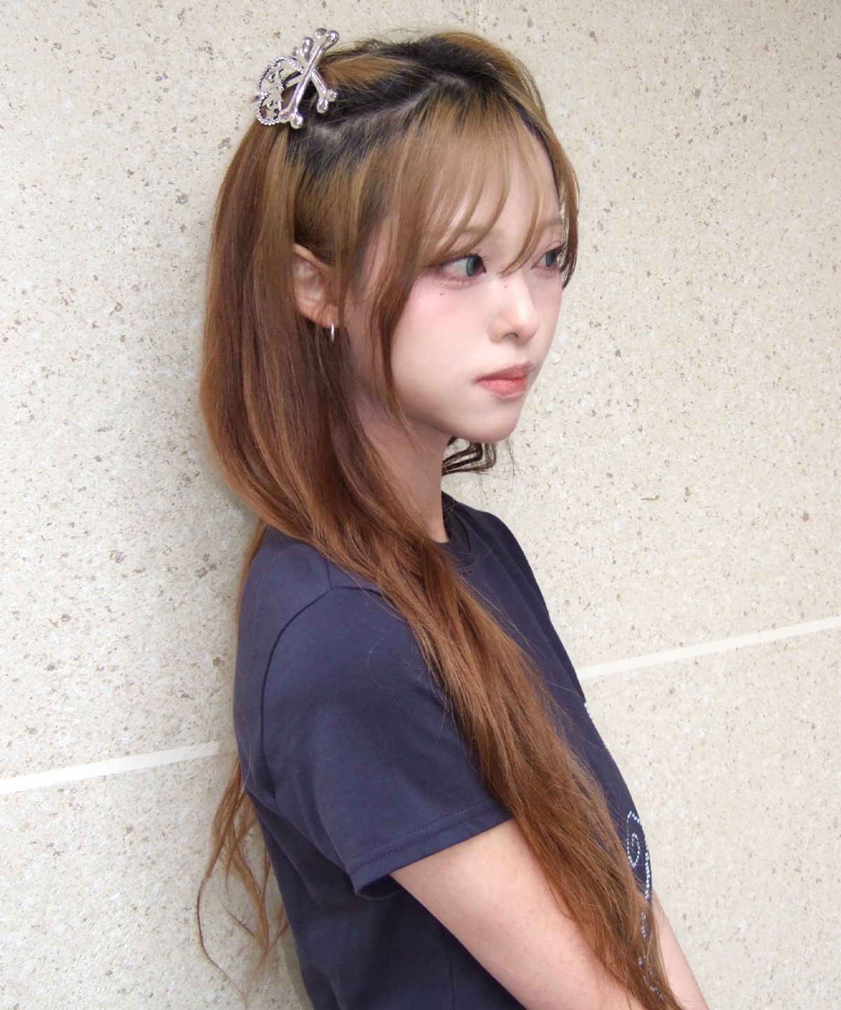 러브이즈트루(LUVISTRUE) EL HEART BONE PIN(SILVER)