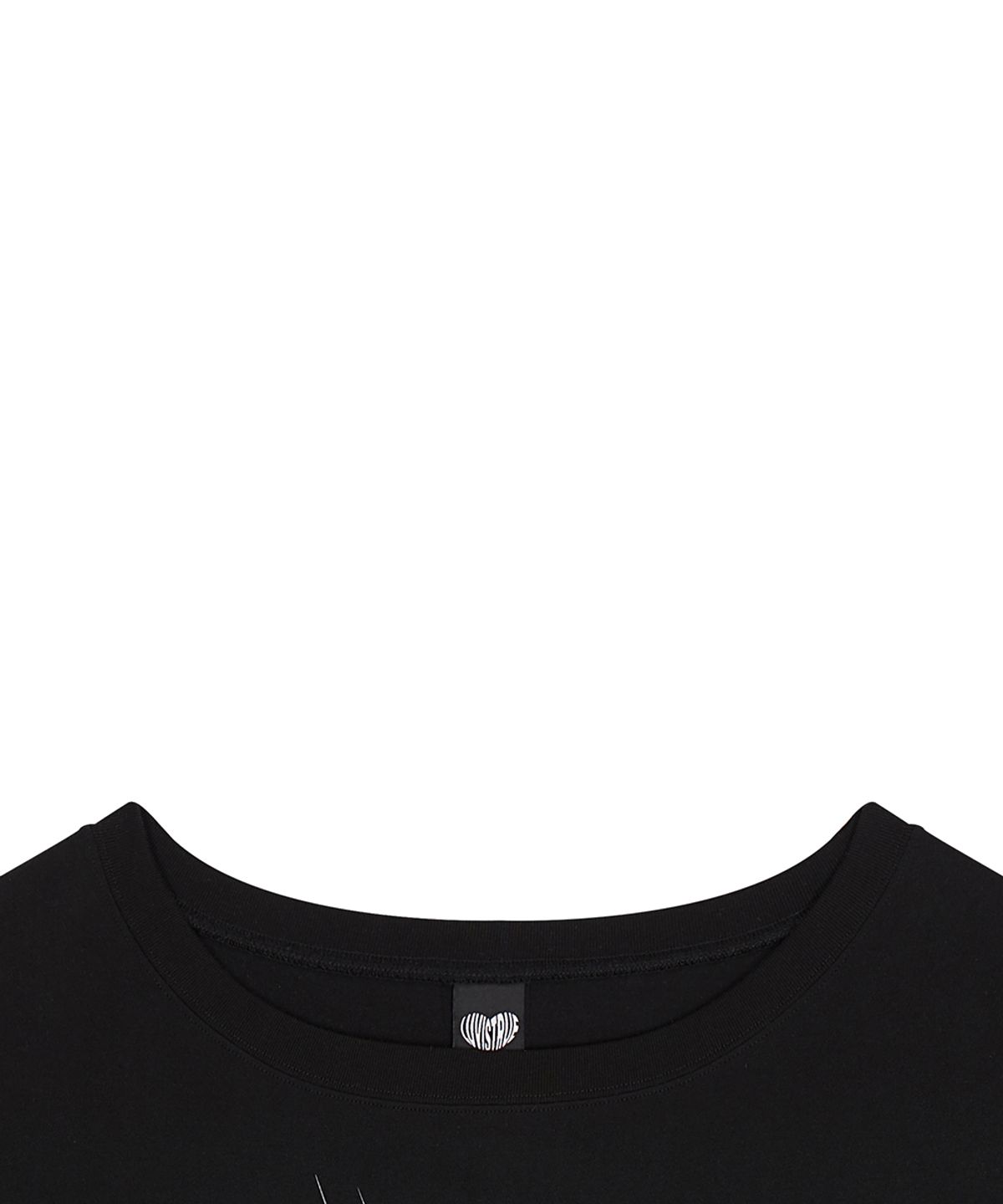 러브이즈트루(LUVISTRUE) EL HORSE ONE-SHOULDER TEE(BLACK)