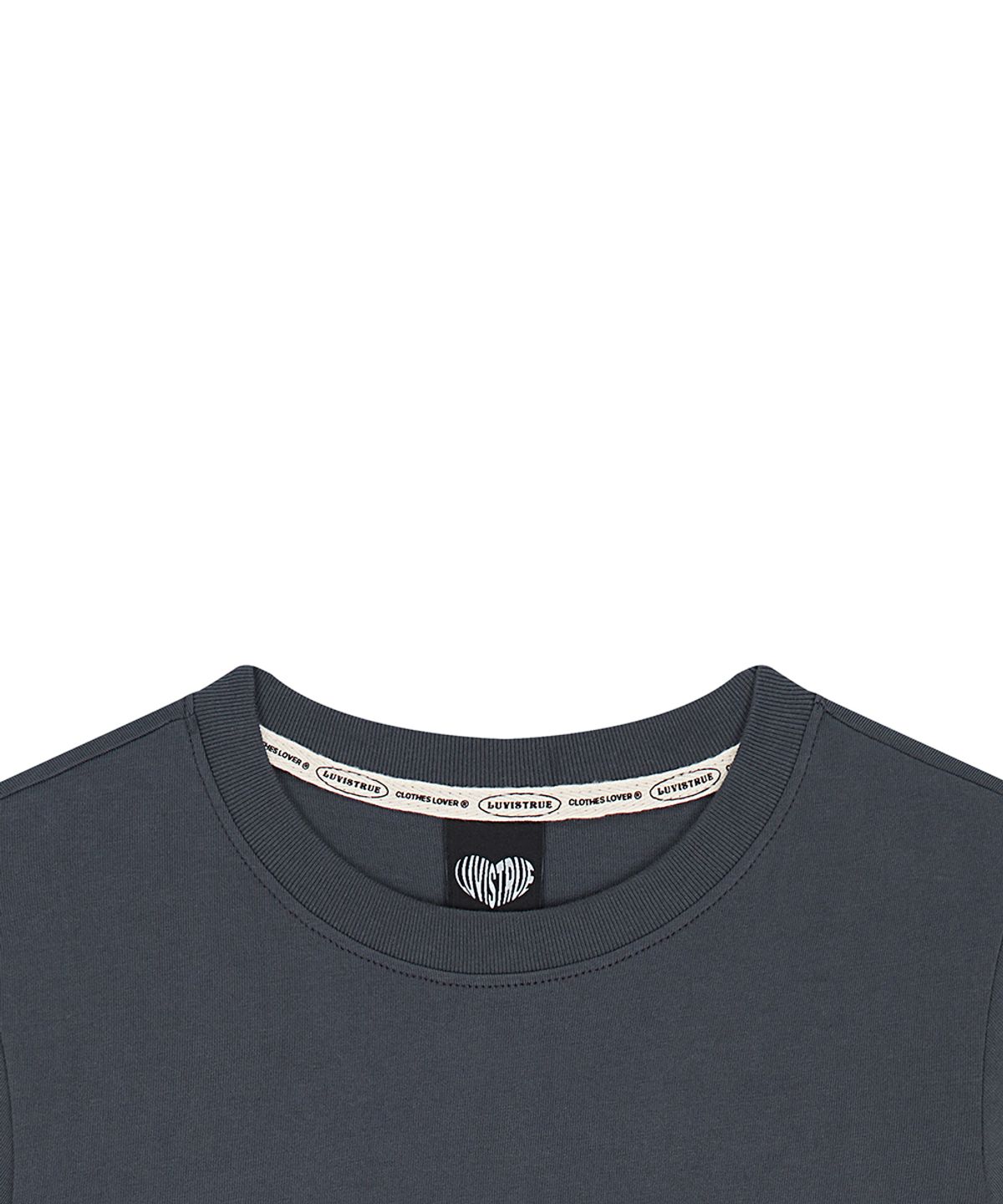 러브이즈트루(LUVISTRUE) EL LUVISTRUE LOGO TEE(CHARCOAL)