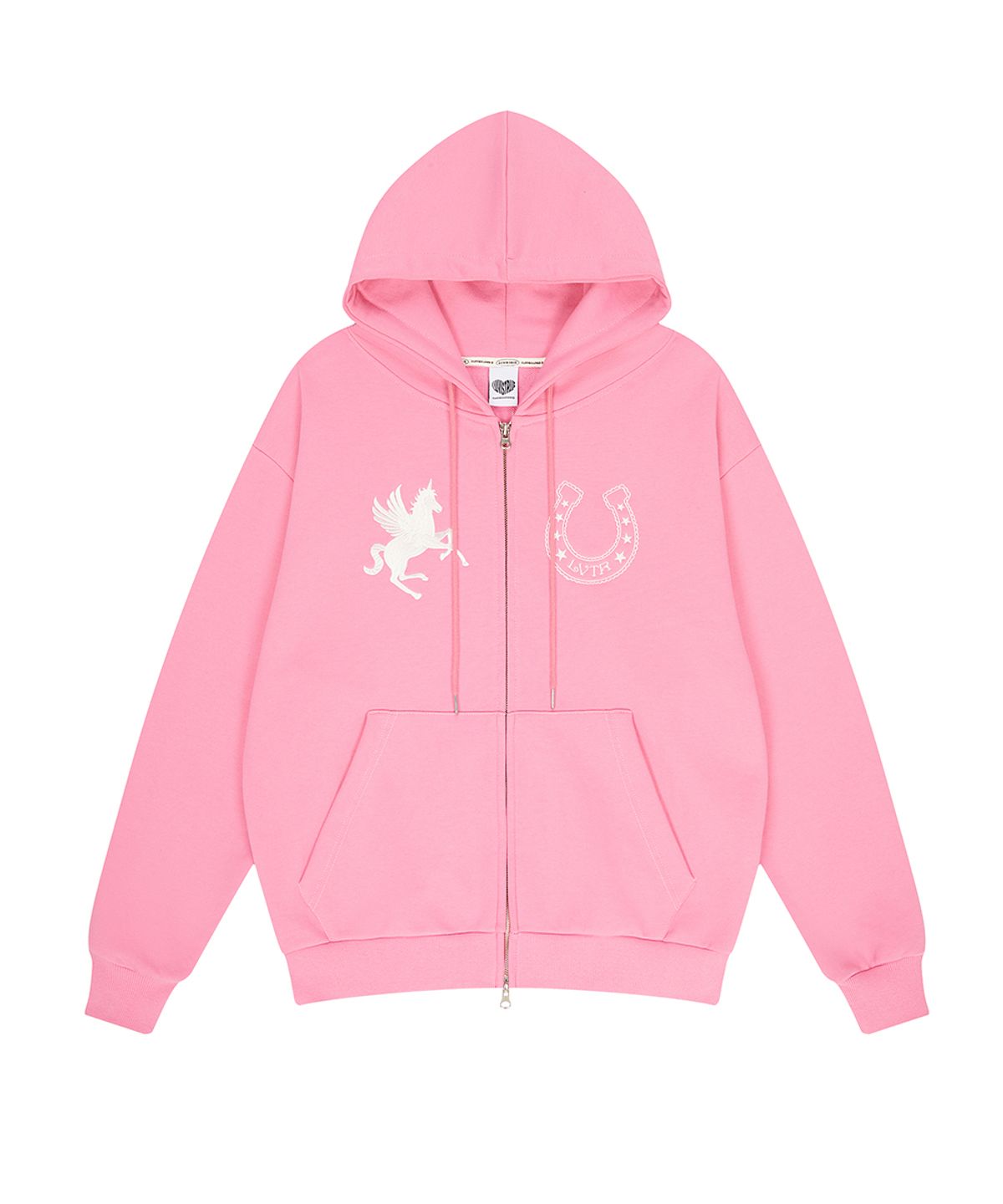 러브이즈트루(LUVISTRUE) EL UNICORN HOOD ZIP UP(PINK)