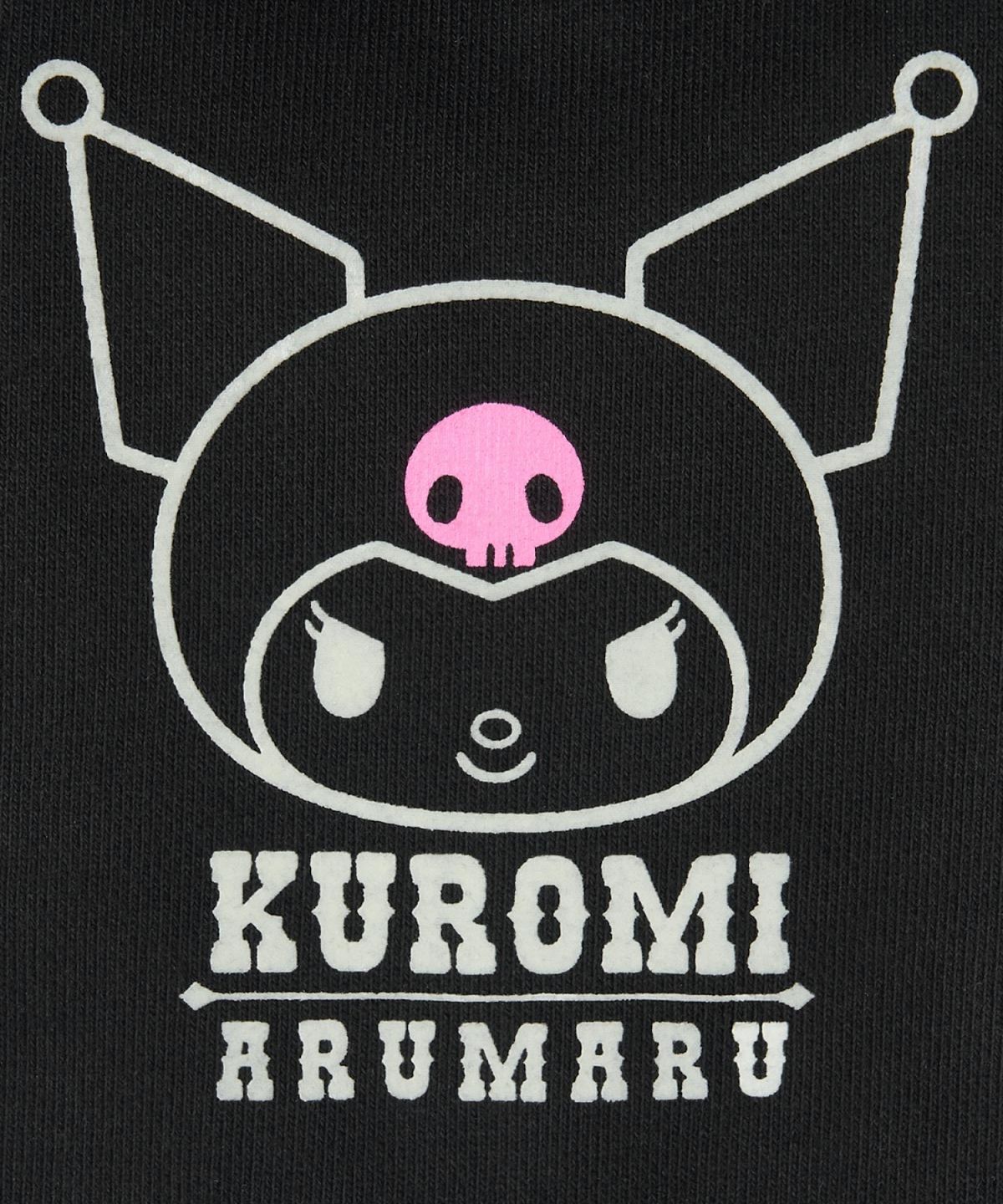 아루마루(ARUMARU) 쿠로미 x 아루마루 펫 스트레이트 후디_블랙